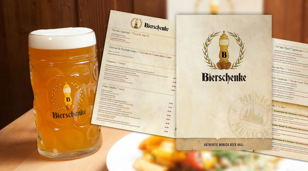 Bierschenke Restaurant Menu Design