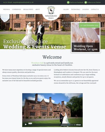 Wrenbury Hall Website